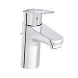 Mitigeur Grohe robinet de lavabo chromé, design moderne, couleur argentée.