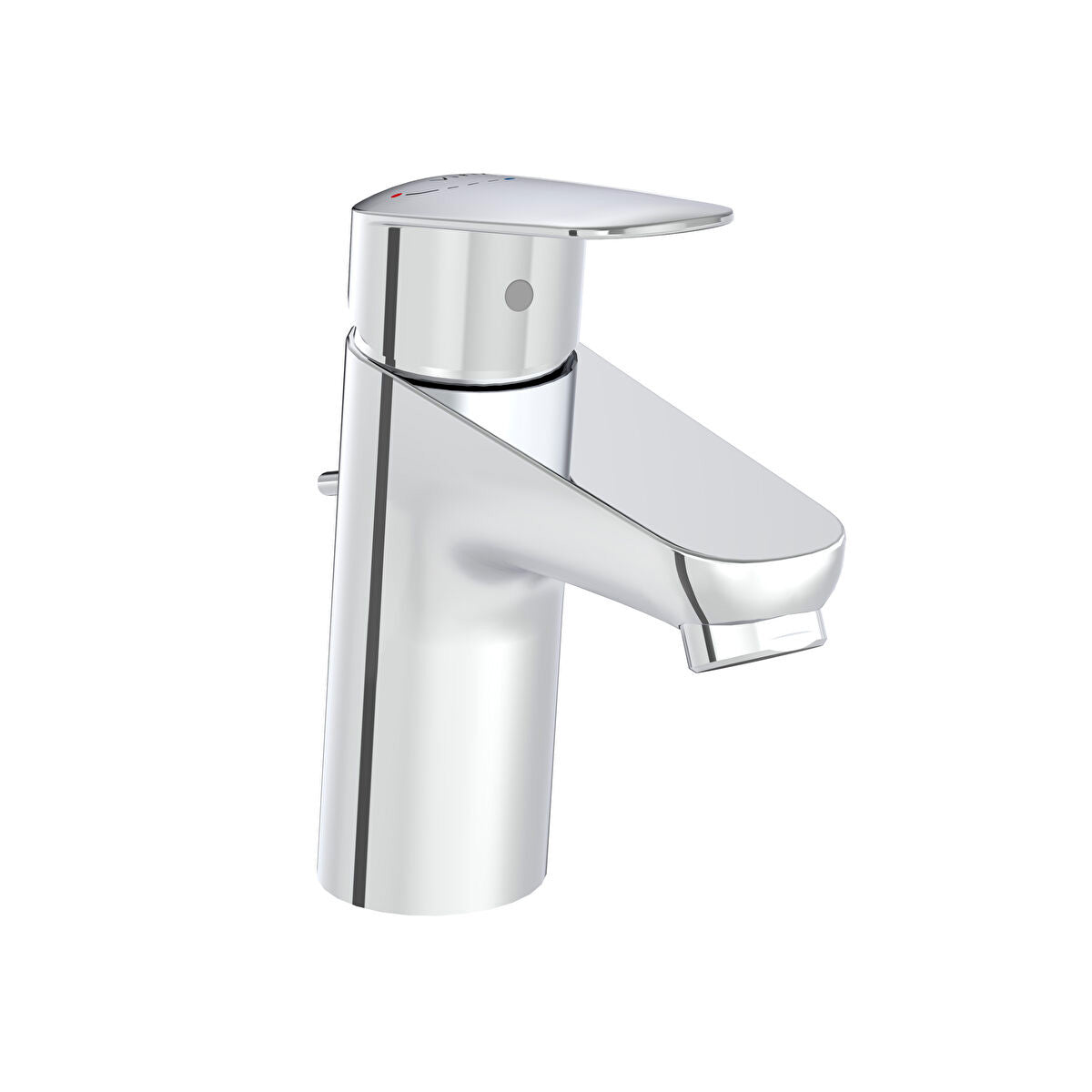 Mitigeur lavabo Grohe chromé, robinet moderne couleur argent pour salle de bain