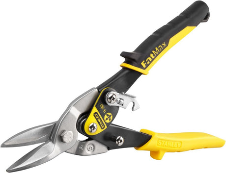 Cisaille à tôle Stanley FatMax, outil de coupe, couleur noire et jaune