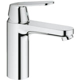 Mitigeur Grohe, robinet chromé, type lavabo, design moderne, couleur argentée