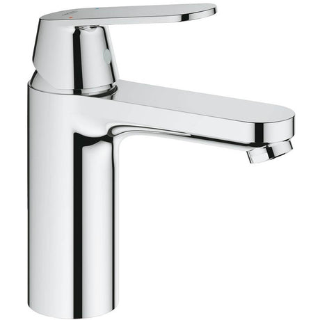 Mitigeur Grohe, robinet chromé, type lavabo, design moderne, couleur argentée