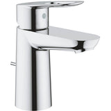 Mitigeur de lavabo Grohe, gris chromé, salle de bain, robinet design moderne