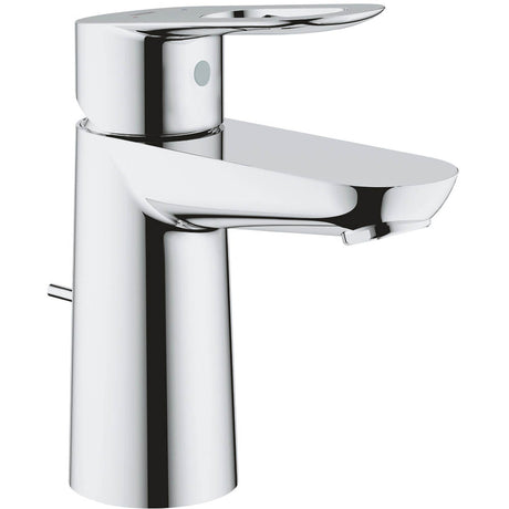 Mitigeur de lavabo Grohe, gris chromé, salle de bain, robinet design moderne