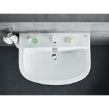 Lavabo blanc Grohe, vasque en céramique, robinet moderne, salle de bain
