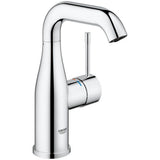 Mitigeur lavabo Grohe, robinet salle de bain moderne, couleur chrome brillant