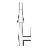 Mitigeur de lavabo Grohe chromé, robinet de salle de bain couleur argenté.