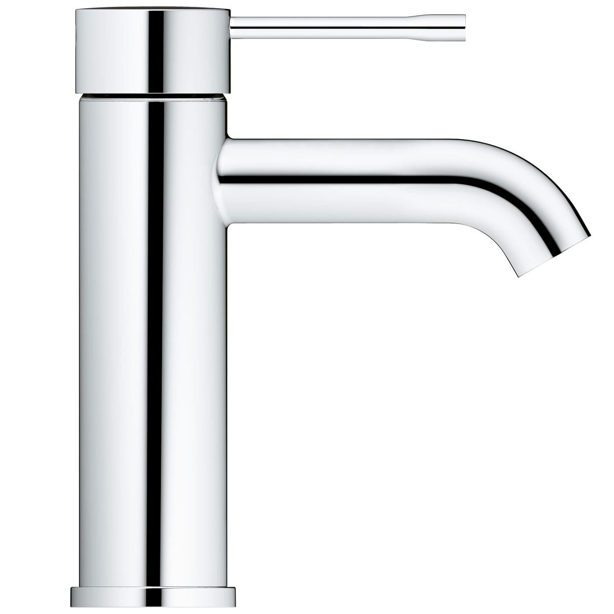 Mitigeur Grohe, robinet salle de bain, chromé, design moderne.