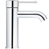 Mitigeur Grohe, robinet salle de bain, chromé, design moderne.