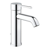 Mitigeur de lavabo chromé Grohe, robinet salle de bain, couleur argentée brillante