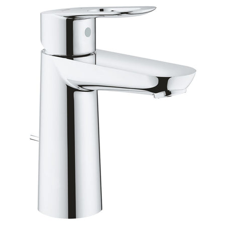 Mitigeur lavabo Grohe chromé, robinet salle de bain, aspect moderne, couleur argentée