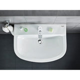 Vasque blanche Grohe, lavabo salle de bain en céramique, robinetterie moderne