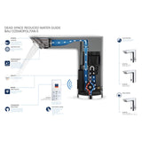 Mitigeur automatique Grohe, robinet salle de bain, argenté, coupe transversale et schéma technique