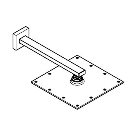 GROHE Rainshower Allure 230 Ensemble douche de tête et bras 286 mm, 1 jet - Mister PRO