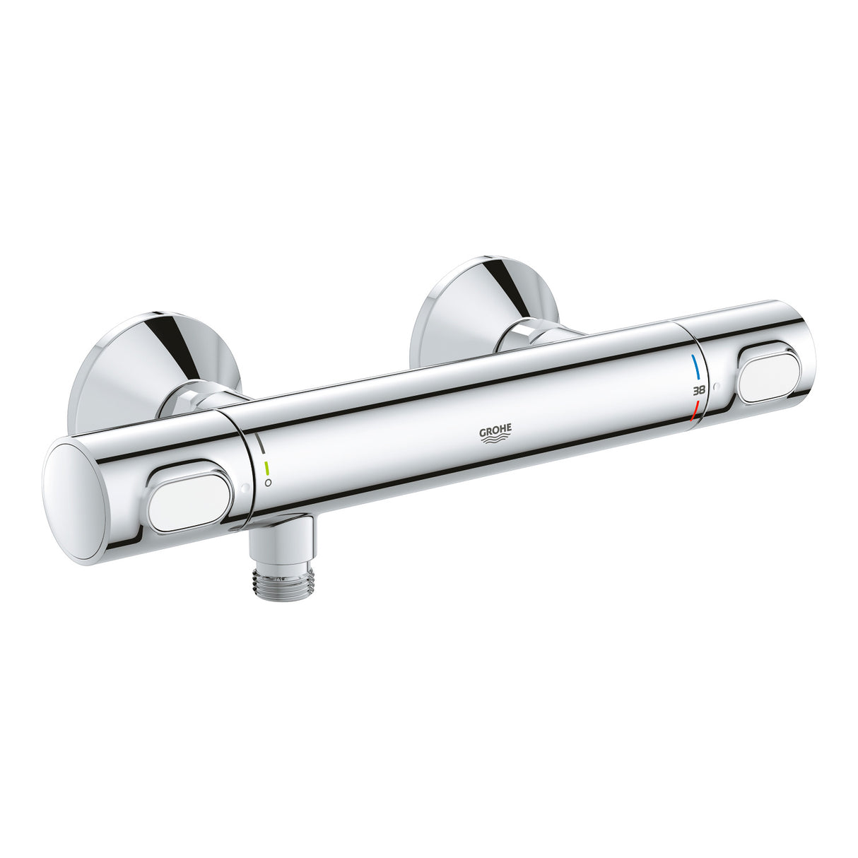 Mitigeur thermostatique Grohe, robinet de douche, couleur chrome brillant