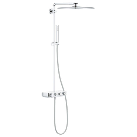 Douche Grohe, colonne de douche thermostatique, couleur chrome