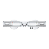 Mitigeur thermostatique Grohe, robinet de douche chromé, design moderne, argenté