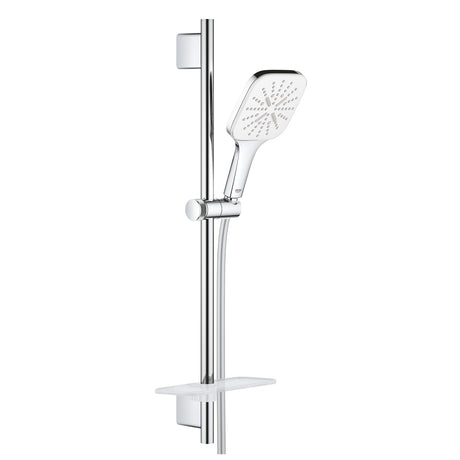 Douchette Grohe, barre de douche chromée, couleur argent, design moderne