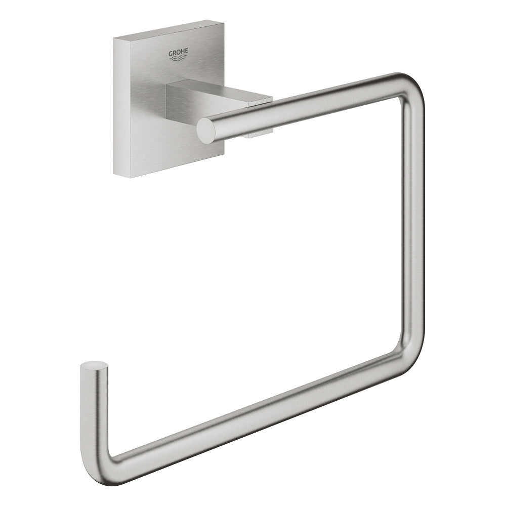 Porte-serviettes Grohe, accessoire salle de bain, couleur inox brossé.