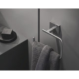 Porte-serviettes Grohe, accessoire mural gris, finition inox, design moderne, salle de bain