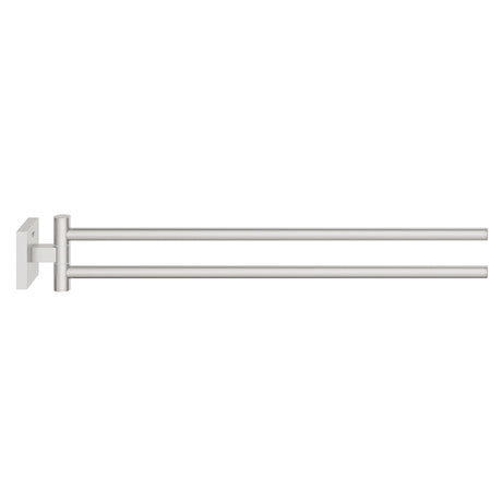 Barre porte-serviettes Grohe, double, couleur chrome, pour salle de bain