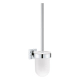 Porte-brosse WC mural Grohe, accessoire sanitaire, chromé argenté