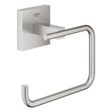 Porte-papier toilette Grohe, accessoire mural, inox brossé, couleur argenté.