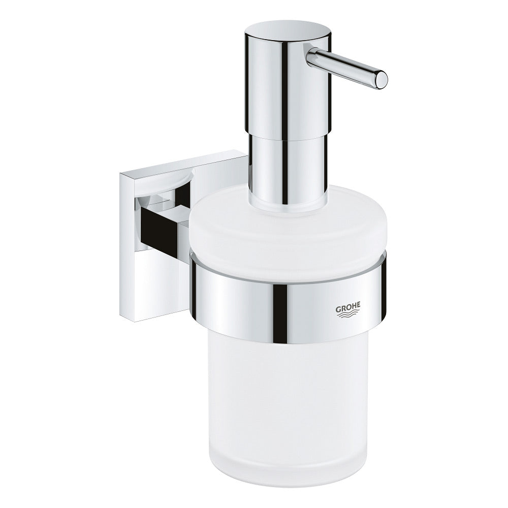 Distributeur de savon mural Grohe, accessoire de salle de bain, couleur chromée argentée