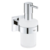 Distributeur de savon mural Grohe, accessoire de salle de bain, couleur chromée argentée