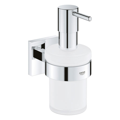 Distributeur de savon mural Grohe, accessoire de salle de bain, couleur chromée argentée