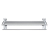 Étagère murale Grohe porte-serviettes, produit salle de bain finition chrome argenté.