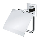 Porte-papier toilette Grohe, accessoire sanitaire mural, couleur chromée brillante