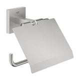 Porte-papier toilette Grohe, accessoire salle de bain, inox brossé, coloris argenté