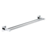 Porte-serviettes Grohe mural en acier chromé, accessoire de salle de bain couleur argentée