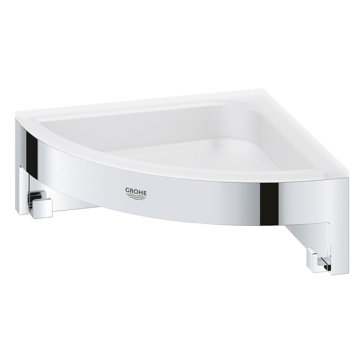 Étagère d'angle Grohe, accessoire salle de bain, couleur chrome brillant