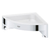 Étagère d'angle Grohe, accessoire salle de bain, couleur chrome brillant