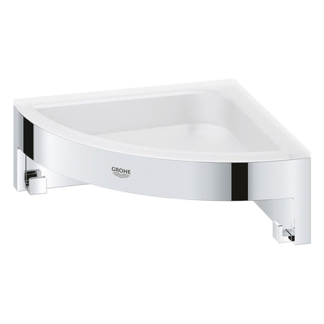 Étagère d'angle Grohe, accessoire salle de bain, couleur chrome brillant