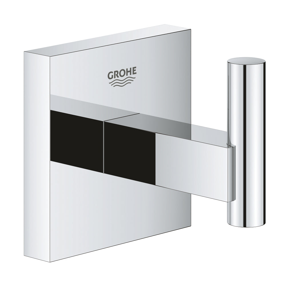 Patère murale Grohe, accessoire salle de bain, finition chromée brillante