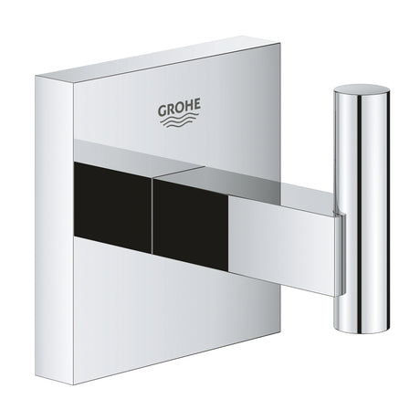 Patère murale Grohe, accessoire salle de bain, finition chromée brillante