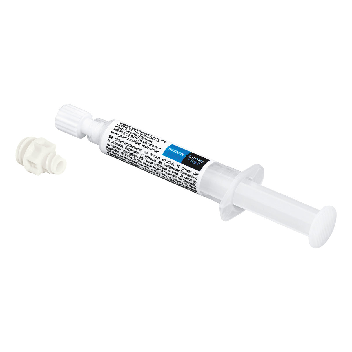 Seringue graisse sanitaire Grohe, lubrifiant technique, couleur blanche