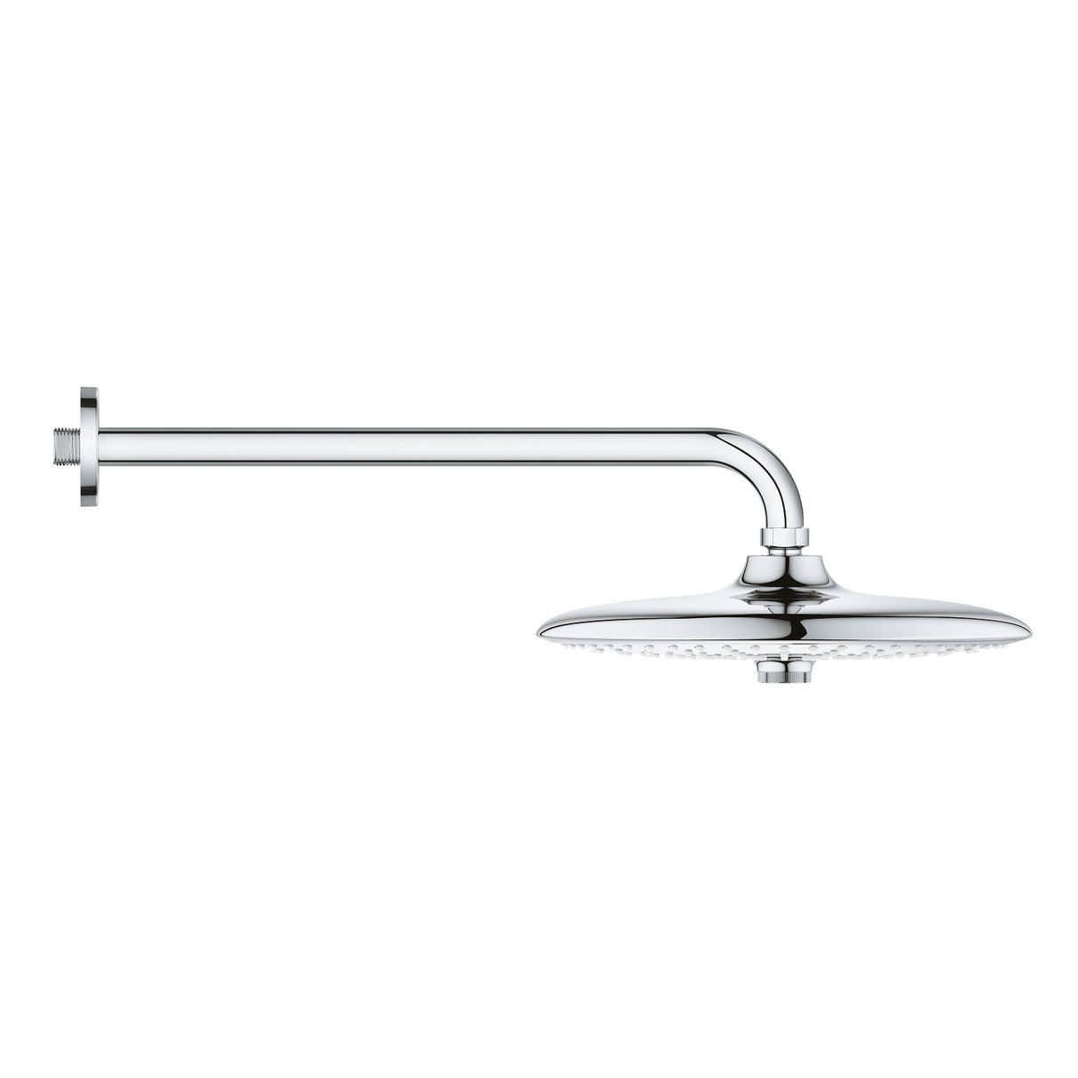 Pommeau de douche Grohe, douchette murale ronde, couleur chrome brillant
