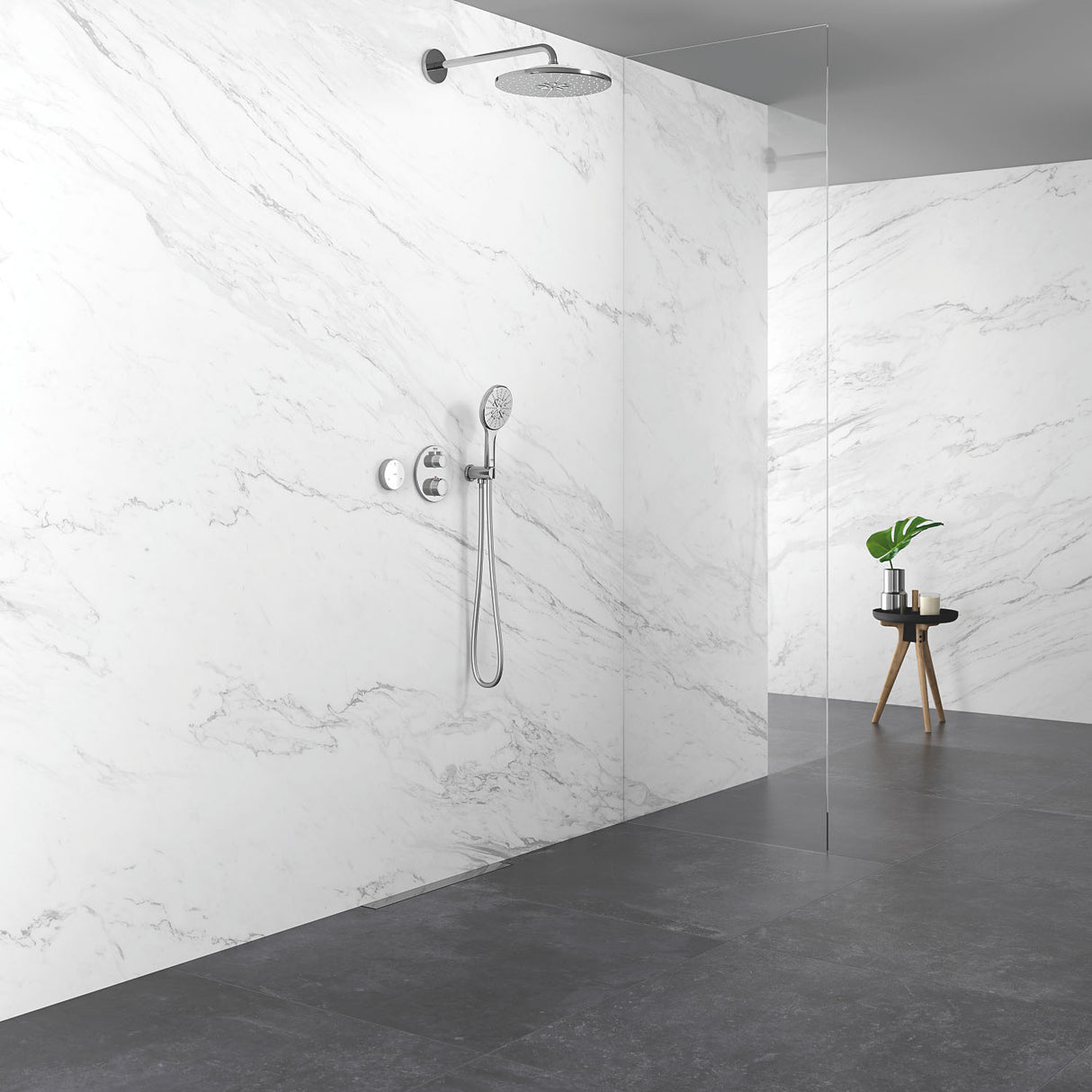 GROHE Mitigeur de douche thermostatique Grohtherm 2 sorties avec inverseur