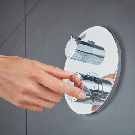 GROHE Mitigeur de douche thermostatique Grohtherm 2 sorties avec inverseur - Mister PRO