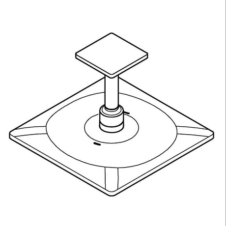 GROHE Douche de tête 2 jets et bras 142mm Rainshower SmartActive 310 Cube - Mister PRO