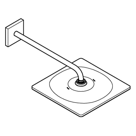 GROHE Douche de tête 1 jet et bras 422mm Rainshower Mono 310 Cube - Mister PRO