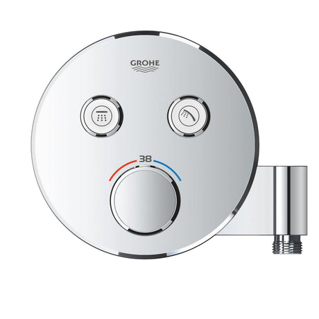 GROHE Façade de mitigeur thermostatique encastré Grohtherm SmartControl 2 sorties - Mister PRO
