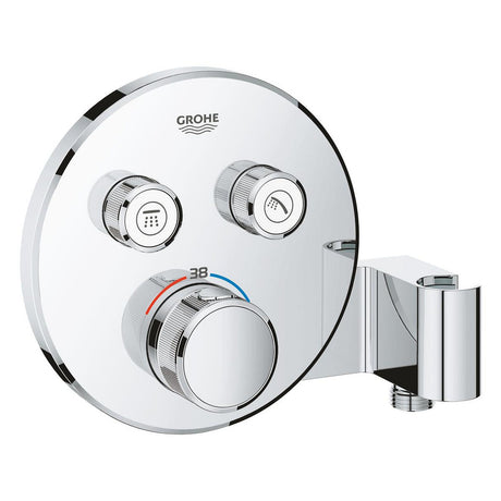 GROHE Façade de mitigeur thermostatique encastré Grohtherm SmartControl 2 sorties - Mister PRO