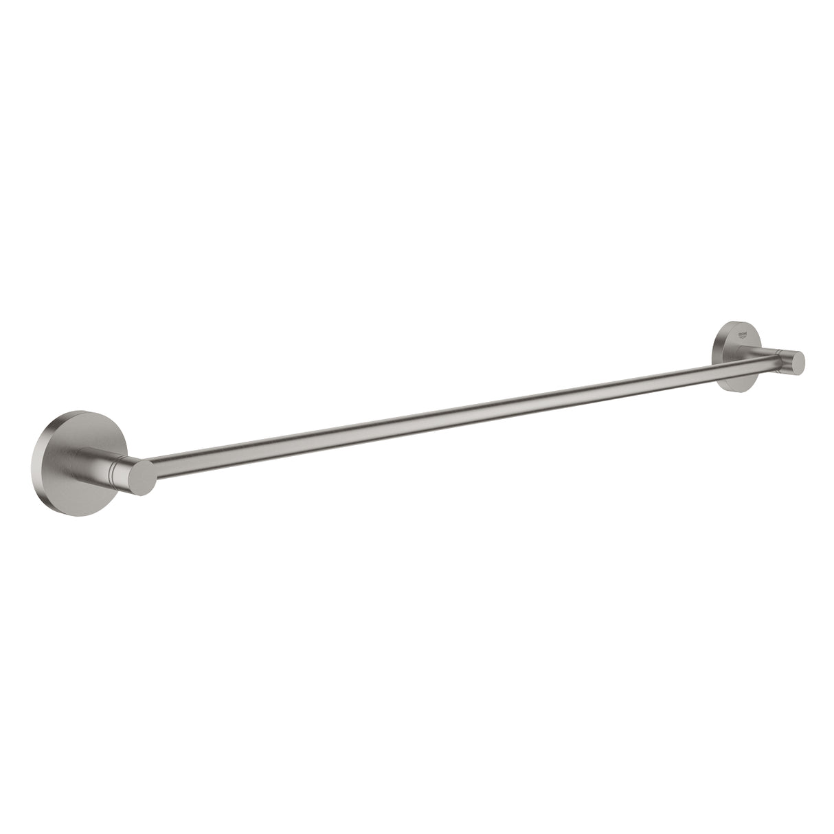 Barre porte-serviettes Grohe, accessoire salle de bain, couleur inox brossé.
