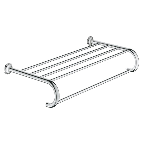Porte-serviettes mural Grohe, accessoire salle de bain, finition chromée, design moderne