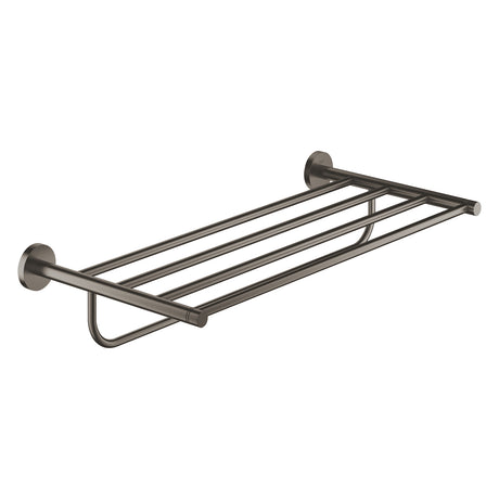 Porte-serviettes Grohe mural couleur nickel brossé, accessoire salle de bain