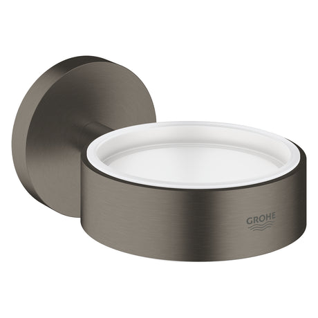 Porte-savon mural Grohe, accessoire salle de bain, couleur inox brossé